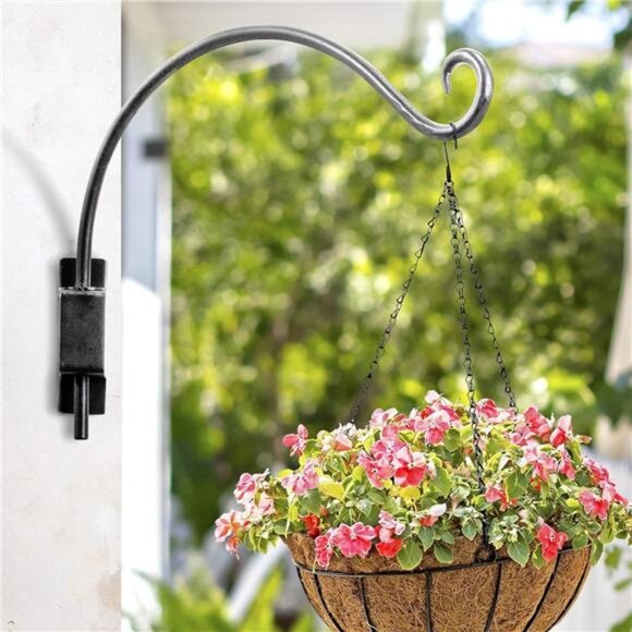Plant Hanger Bracket: Bird Feeder Hanger for Outdoor Wall Mount - Picture 3 of 7